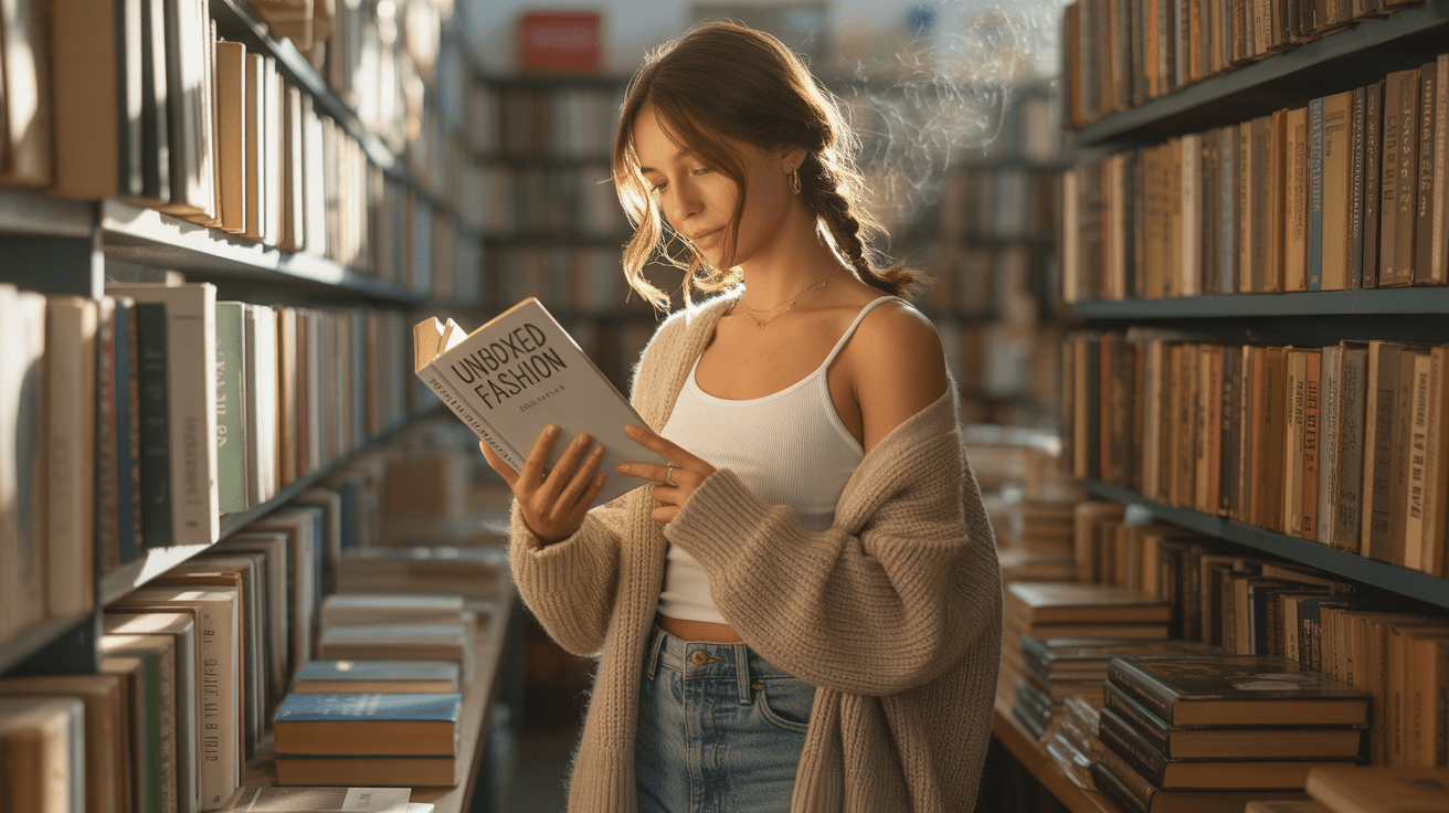A woman wearing a comfortable and versatile layered outfit combo of a cardigan, tank top, and jeans.